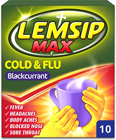 Lemsip max cold and flu - Blackcurrant flavour