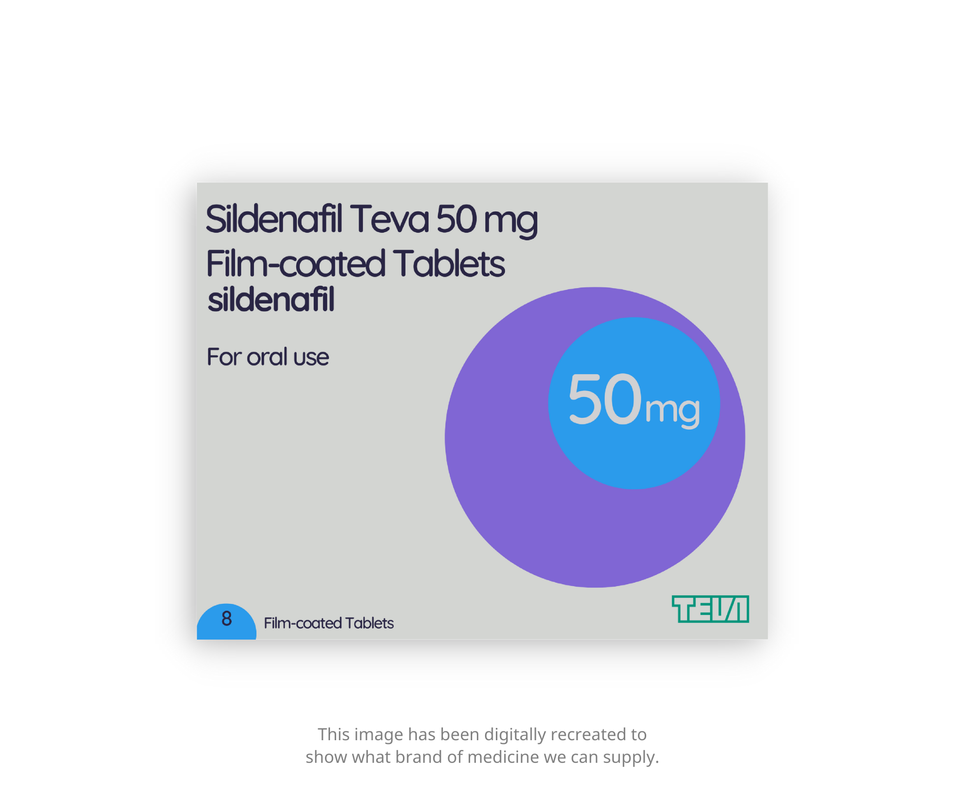 Sildenafil - Teva - 50mg tablets