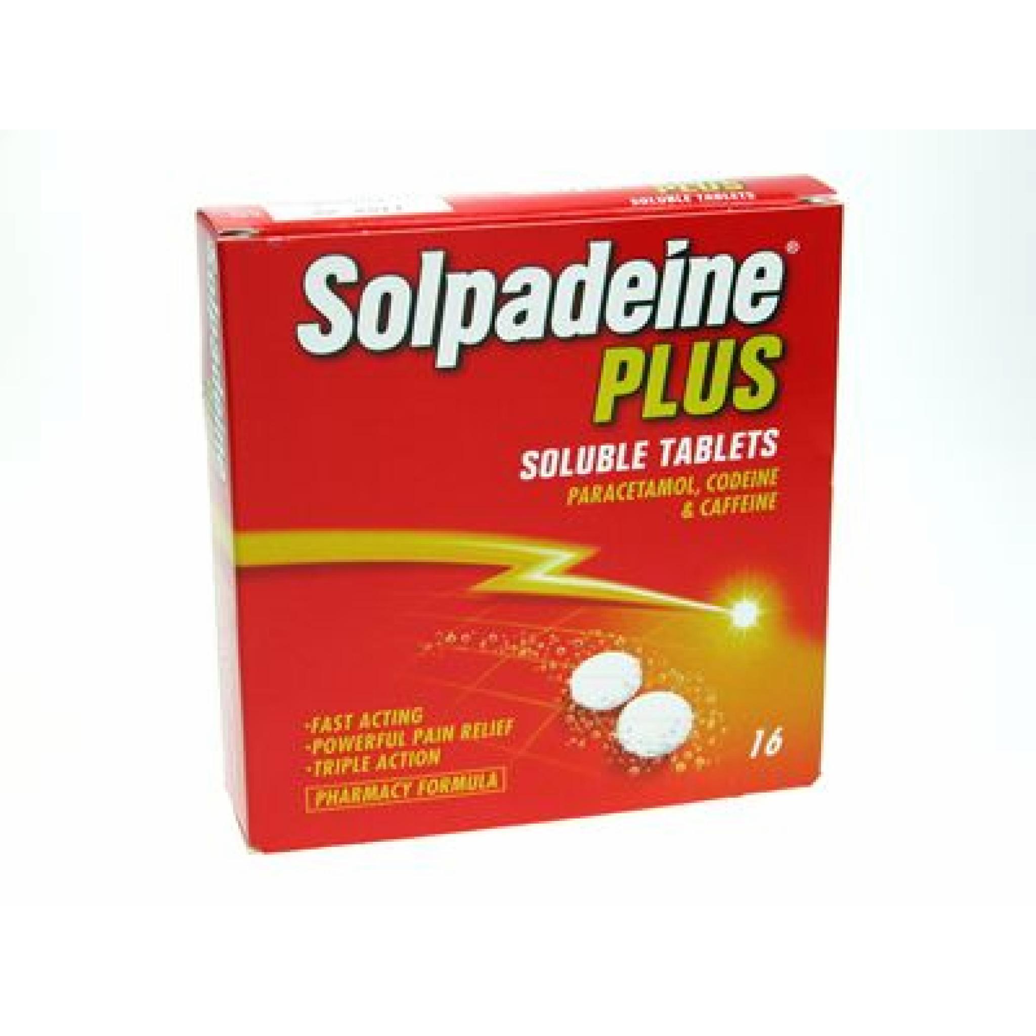 Solpadeine plus soluble tablets - paracetamol, codeine & caffeine