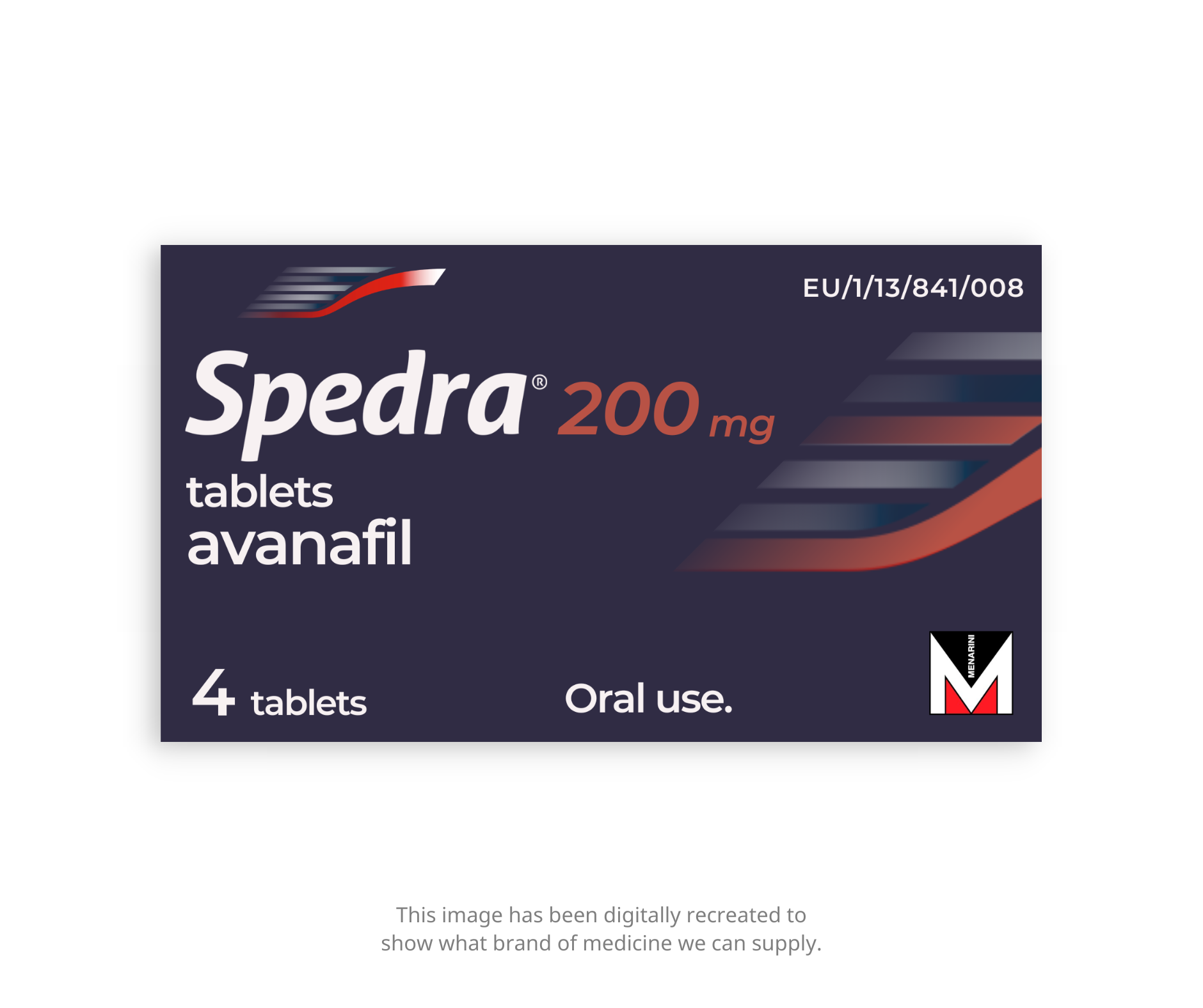 Spedra Avanafil 200mg example packaging